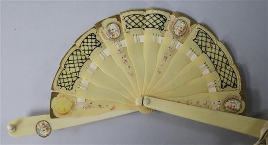 A painted ivory fan